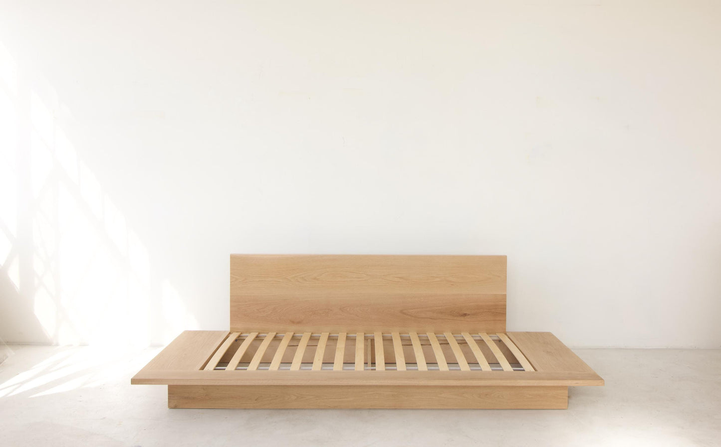 Solid white oak Daybed | Minimalist Bed | Solid Wood Platform Bed Frame | Solid Wood Furniture | Plinth bed | Custom furniture made in LA