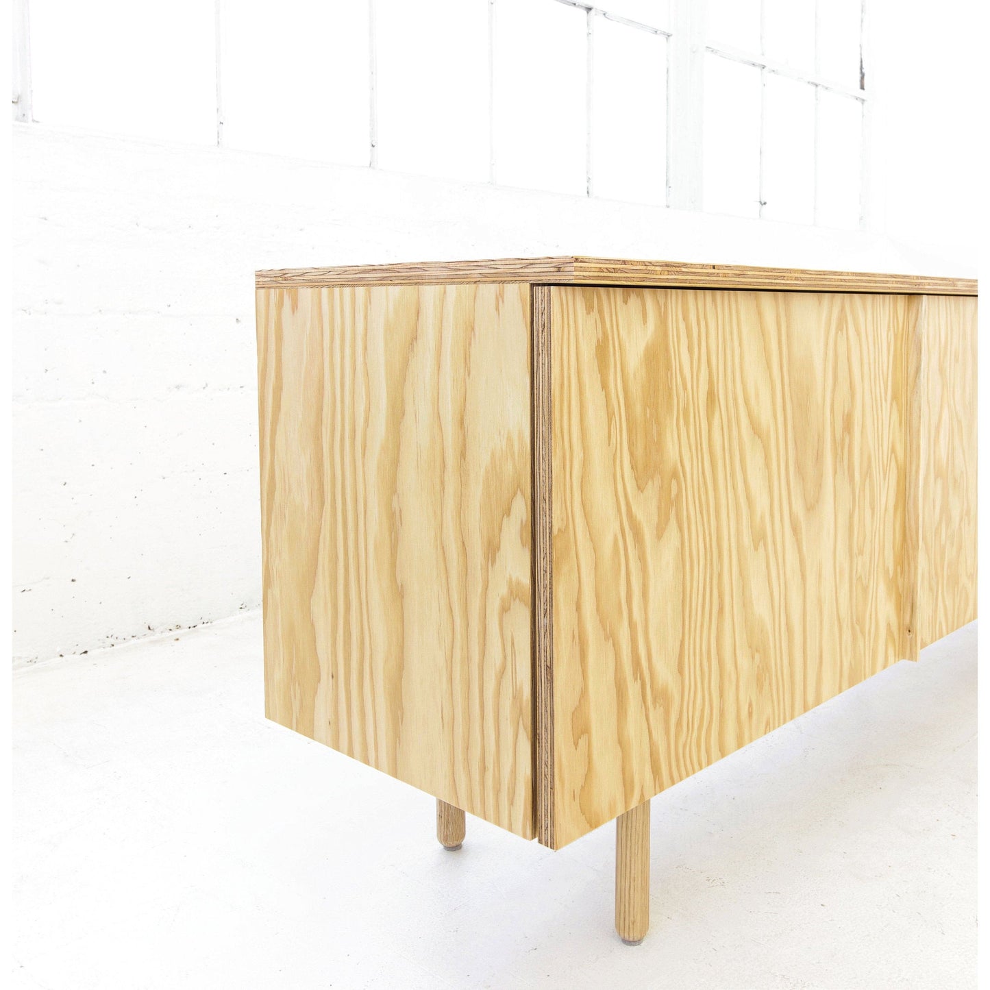 Vinyl Record Storage Cabinet |  Minimalist Record Storage | Modern record console | Made in LA