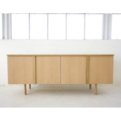 Vinyl Record Storage Cabinet | White oak Credenza | Record Cabinet | Minimalist sideboard