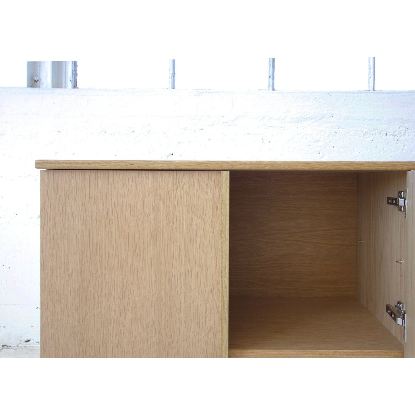 Vinyl Record Storage Cabinet | White oak Credenza | Record Cabinet | Minimalist sideboard