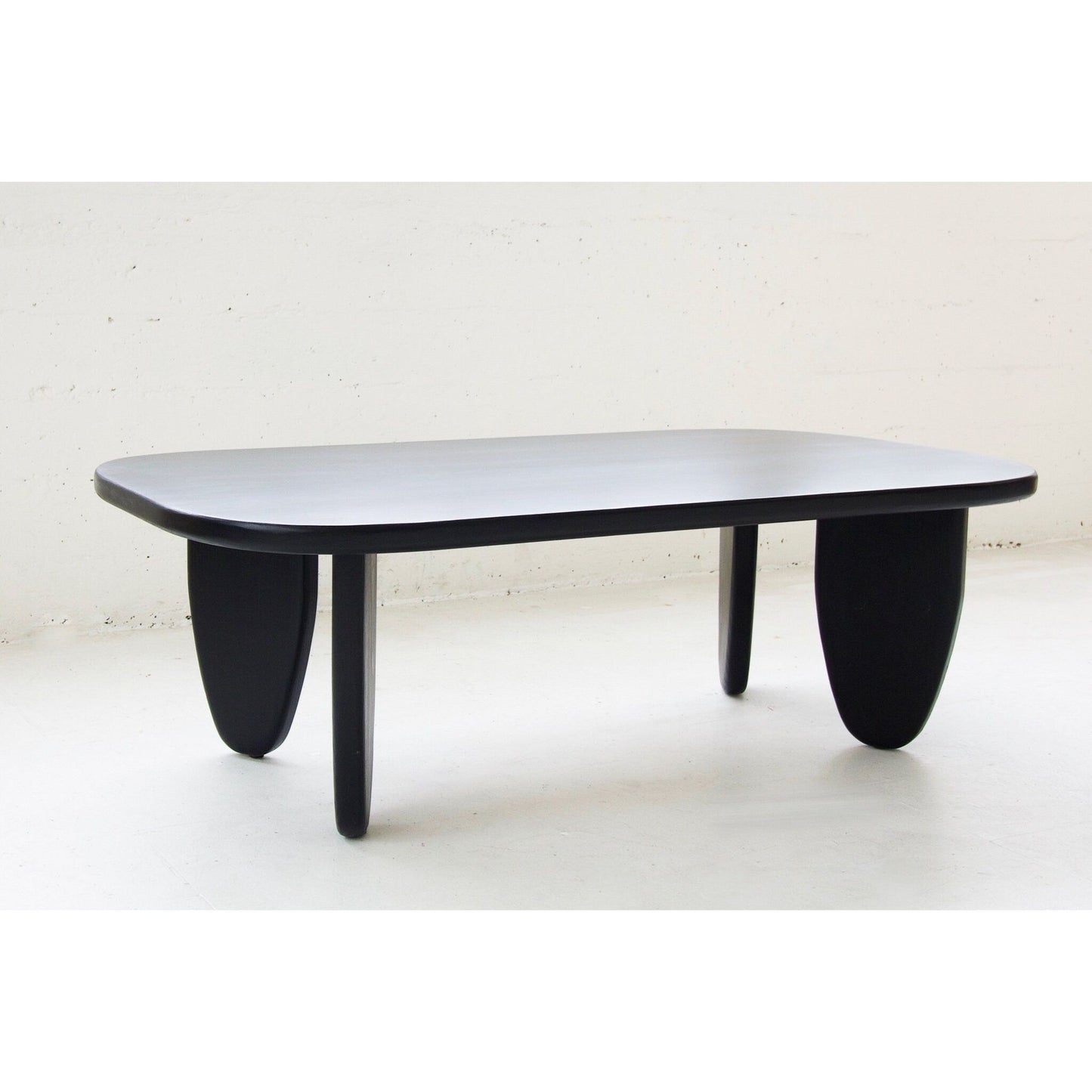 Solid Maple Coffee Table| black | Minimalist table| Made in LA