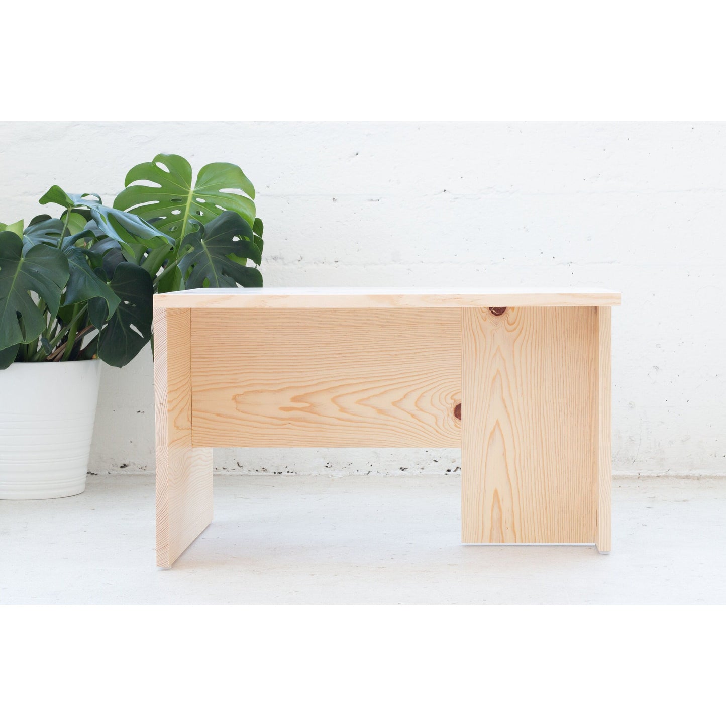 Pine Stool  | Minimalist Side Table | Wood Stool