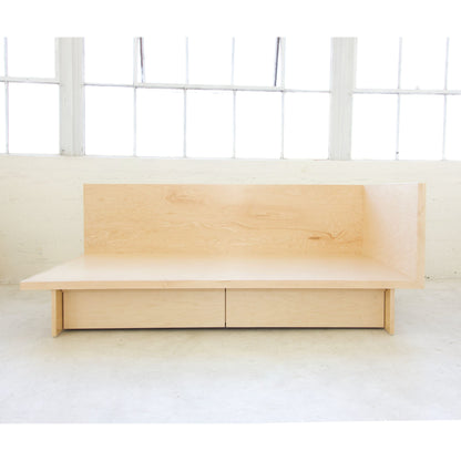 L-Shaped Daybed | Plywood Daybed | Daybed with storage | Made in LA | Twin bed