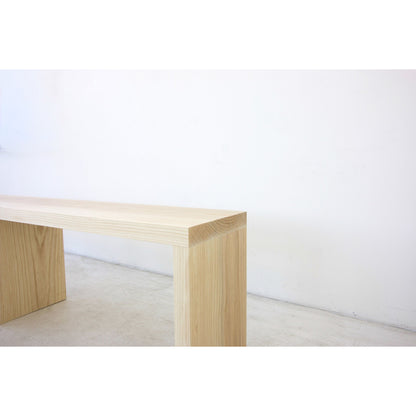 Solid Wood Ash Bench | Minimalist design wood bench | Made in LA